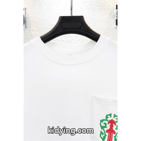 CHROME HEARTS 偽物 トレンド感 溢れる カジュアルモダン 長袖Tシャツ カラーロゴアクセント クロムハーツ-2