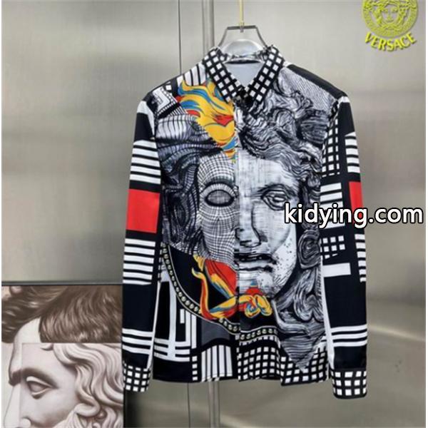 きれいめな印象で着こなし 2色可選 ヴェルサーチVERSACE コレクションに新着長袖 /ロンT/ロングT/ロングTシャツ_ヴェルサーチ VERSACE_ブランド コピー 激安(日本最大級)-0