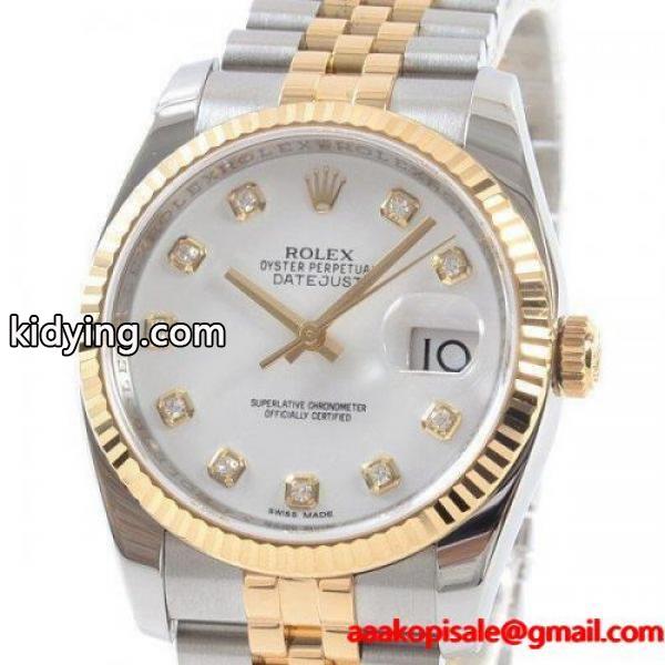 ロレックス ROLEX メンズ腕時計 オイスターパーペチュアルデイトジャスト 116233G ステンレスxイエローゴールド 通販シ-0