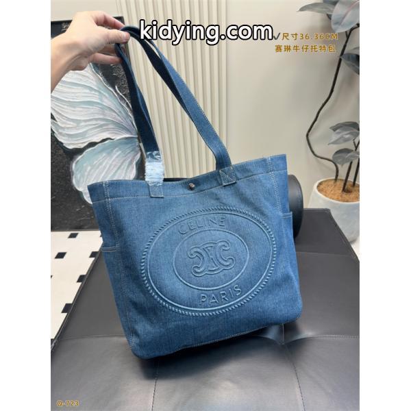 ☆2025最新☆CELINE セリーヌトートバッグ スーパーコピーデニム素材人気大容量36*36CM-3