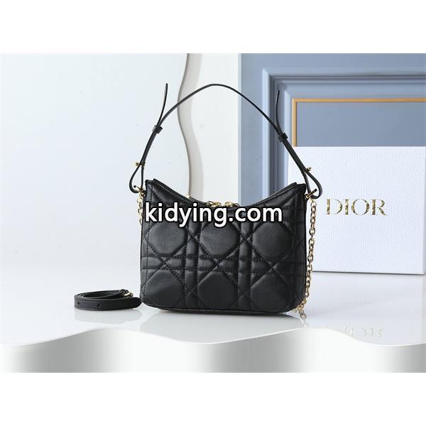 ブラック菱格 金属ロゴ ディオール ショルダーバッグ スーパーコピー レディース クラシック DIOR-4