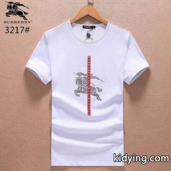 カジュアル バーバリー BURBERRY 3色可選 2018春夏新作 半袖Tシャツ 重宝するアイテム_半袖Tシャツ_メンズファッション_スーパーコピーブランド激安通販 専門店-0