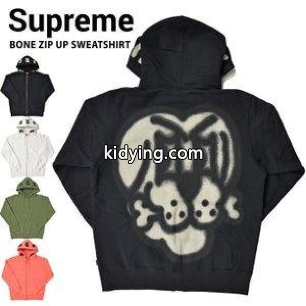 Supreme シュプリーム BONE ZIP UP HOODED SWEATSHIRT ジップパーカー スウェット フリース SUPREME :sp-1422:buddy-stl - 通販ショッピング-0