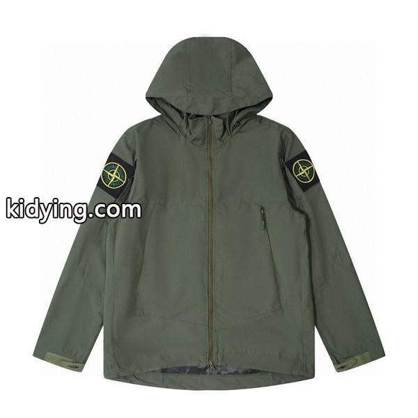 STONE ISLAND コピー ジャケット 撥水 軽量 防風 フーデッドデザイン 高品質 アウター ストーンアイランド-0