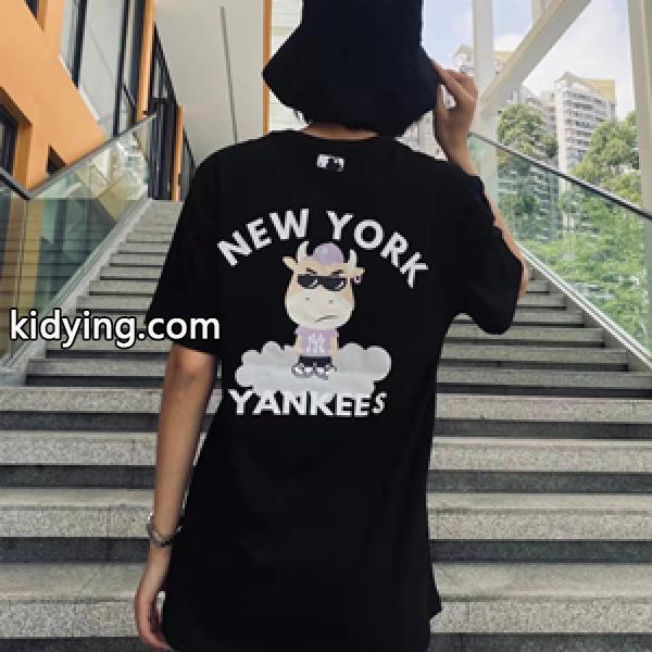 韓国の人気ブランド MLB Korea 激安半袖tシャツ 遊び心溢れるプリント 旬で魅力たっぷり ユニセックス 2色展開-0