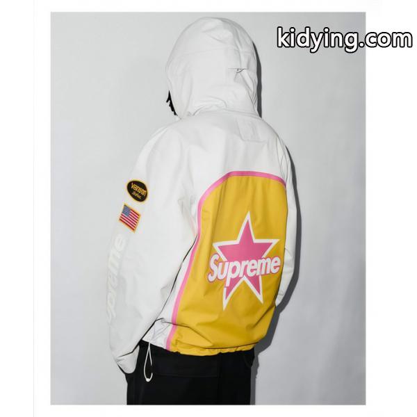 Supreme × Vanson 激安 FW25 GORE-TEX シェルジャケット メンズ 防水 刺繍ロゴ バイカー仕様 アウター (关键-7