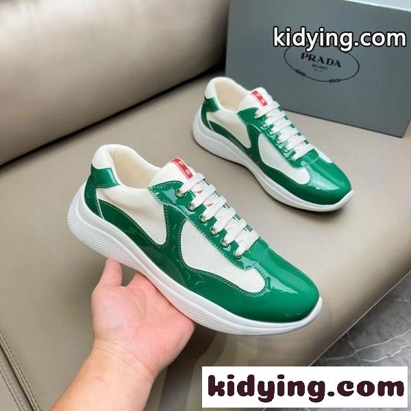 PRADA コピー プラダ コピー パテントレザースニーカー ローカット 洗練シルエット 軽快フィット-3