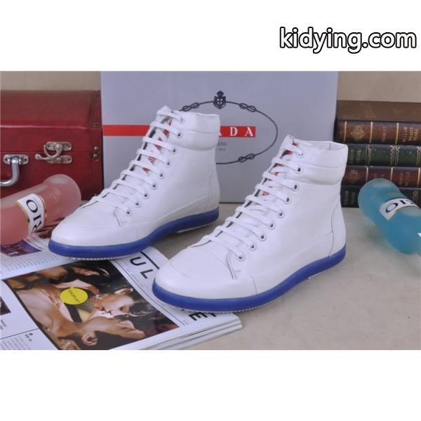 SALE!今季 2013-14秋冬 PRADA プラダ ショートブーツ 靴 ホワイト_スニーカー、靴_メンズファッション_スーパーコピーブランド激安通販 専門店-0