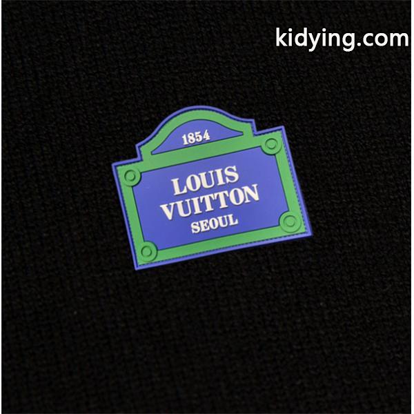 LOUIS VUITTON ルイヴィトン コピー 秋冬コーデ ニット ブラック メンズ クルーネック-4