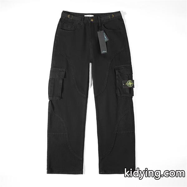 人気急上昇 ストリート系 ブラック STONE ISLAND ストーンアイランド コピー カーゴパンツ-7