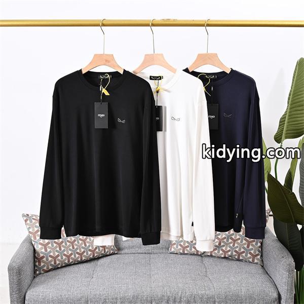 冬で可愛くて楽チンな人気アイテム秋冬最新のトレンド フェンディ FENDI 長袖Tシャツ コピー 激安(日本最大級)-0