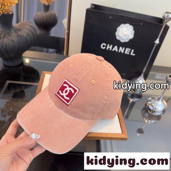 CHANEL シャネル 2026新作 CCロゴ刺繍ヴィンテージウォッシュベースボールキャップ コットン ユニセックス カジュアル 定番人気-2