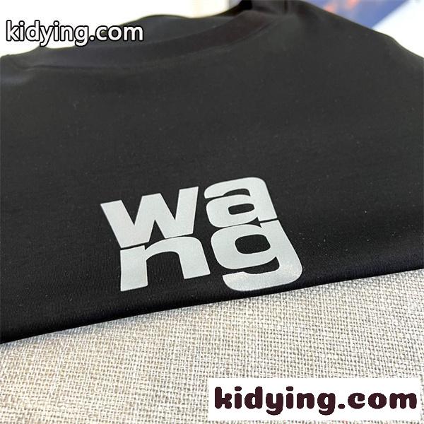 Alexander wang ロゴTシャツ 反転プリント 韓国風カジュアル モード感 軽やか素材 アレキサンダーワン コピー-5