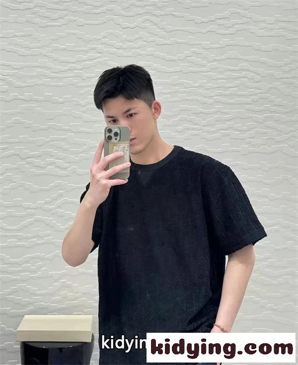 人気 ディオール モノグラム総柄 半袖Tシャツ ホワイト エンボス加工 Dior 高級感 モード スーパーコピー-8