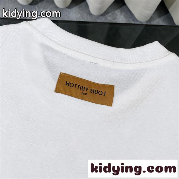 ルイヴィトン コピー 半袖Tシャツ LOUIS VUITTON 個性派 モード系 インパクト 柔らか素材 軽量 2026新作夏-8