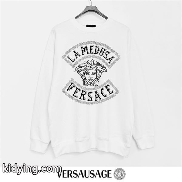 秋冬定番 ブラック スウェット クラシック 上品 新着 VERSACE ヴェルサーチ コピー-1