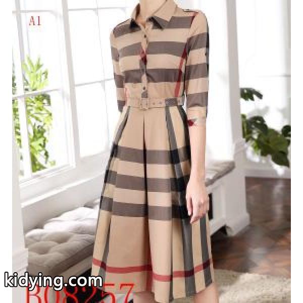 2019春夏も引き続き人気セール きちんと感が抜群 通勤の定番 バーバリー BURBERRY ワンピース 4色可選_ワンピース_レディースファッション_スーパーコピーブランド激安通販 専門店-0