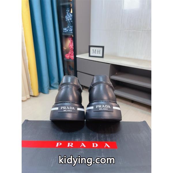 PRADA プラダ 激安 メンズ スニーカー レザー 厚底 ロゴ デザイン カジュアル シューズ 新作 旅行 通勤 おしゃれ 使いやすい 歩きやすい-7