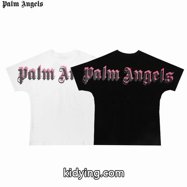 自然でソフトな軽い着心地Palm Anglesロゴ半袖コピーｔシャツ スマートな着こなし-0