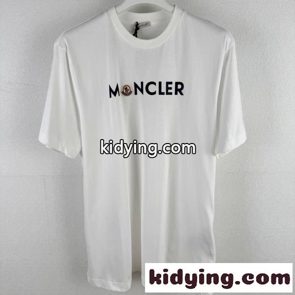 MONCLER（モンクレール）ロゴワッペンTシャツ 2026新作 モードカジュアル 半袖カットソー ストリートベーシック-0