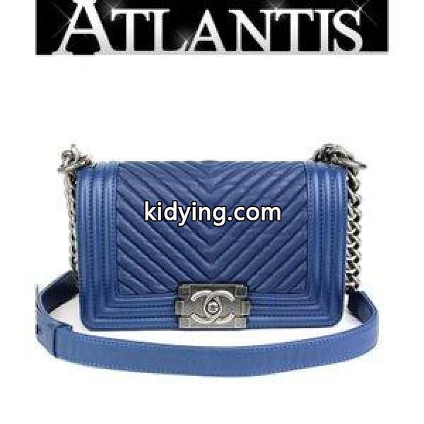 美品 ボーイ マトラッセ 斜め掛け ミニ ショルダーバッグ ネイビー :042141:atlantis - 通販ショッピング-0