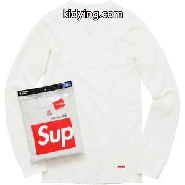 Supreme?Hanes? Thermal Crew シュプリーム 流行の注目ブランドSUPREME 長袖/Tシャツ2018最安値！_長袖Tシャツ_メンズファッション_スーパーコピーブランド激安通販 専門店-0