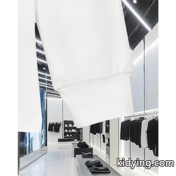 SAINT LAURENT コピー 秋冬ベーシック万能 ブラック ミニロゴ ロングスリーブ T シャツ サンローラン-7
