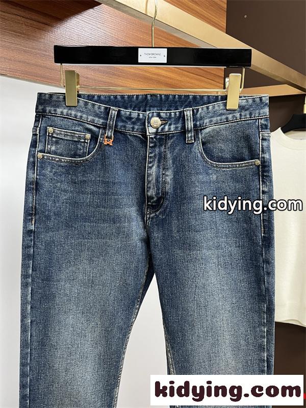 お買い得セール大きいサイズファッションHERMESエルメス ジーンズ コピー上品さ上質スリムシルエットデニムパンツ-3