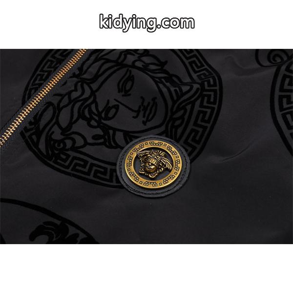 ジャケット ヴェルサーチ VERSACE コピー　2025秋冬必須アイテム 人気限定 ブラック 满印メデューサ柄-3