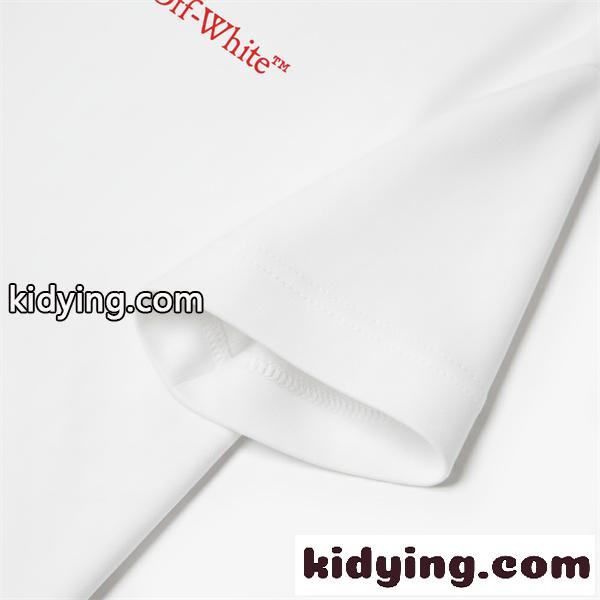 フラワーアロープリント 春夏人気 旬デザイン OFF-WHITE オフホワイト コピー 半袖Tシャツ さらっと着られる 話題アイテム-7