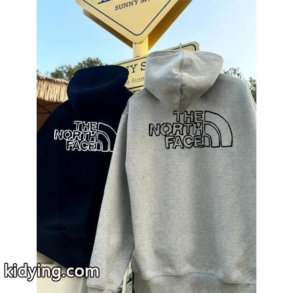 THE NORTH FACE コピー ペアルック パーカー カジュアル トレンド 快適 ブラックホワイト ノースフェイス-0