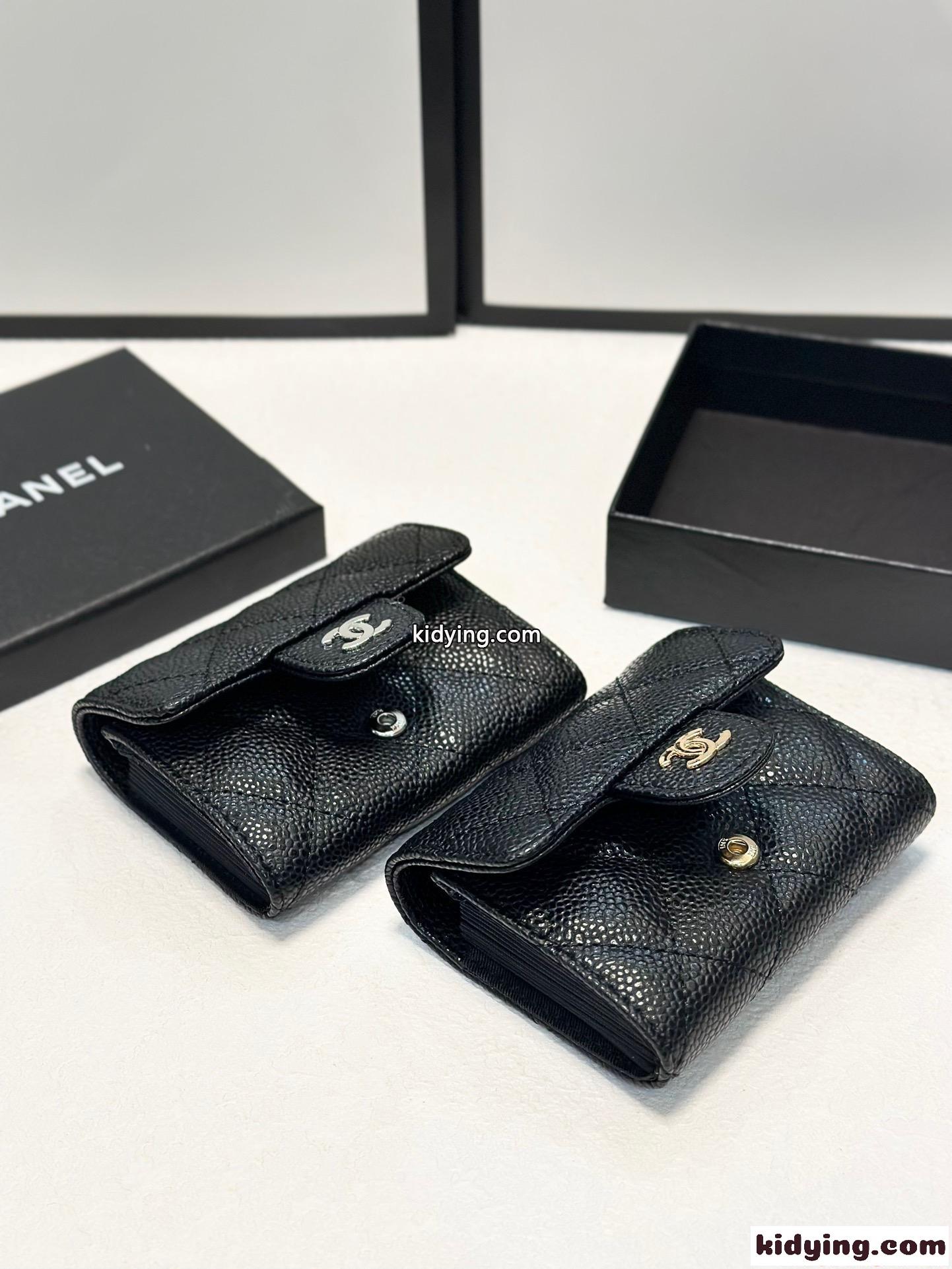 コインケース シャネル スーパーコピー ブラック レザー 小さめ ミニ財布 高級感 CHANEL-6