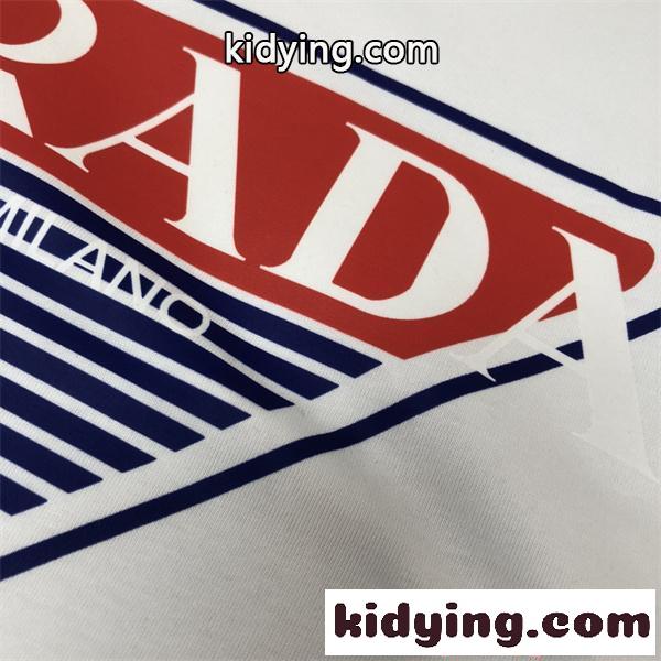 PRADA プラダ コピー 売れ筋急伸 ホワイト モダンスタイル トレンド 半袖Tシャツ-5