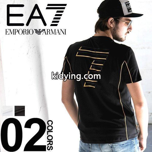 エンポリオアルマーニ EMPORIO ARMANI EA7 Tシャツ 半袖 バックプリント エンブレム ゴールド ブランド メンズ EA3ZPTA4PJL2Z Tshirts :7537214254:ゼンオンライン - 通販ショッピング-0