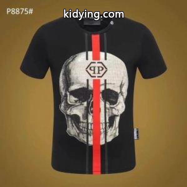 今や定番アイテム好評品 Tシャツ/ティーシャツ 着回し力抜群大人気 PHILIPP PLEIN 2色可選 注目ブランドは2019最新_フィリッププレイン PHILIPP PLEIN_ブランド コピー 激安(日本最大級)-0