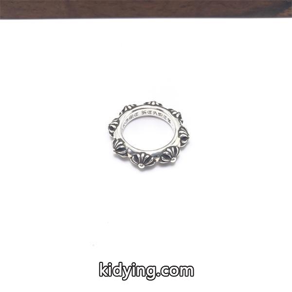 CHROME HEARTS コピー リング ゴールドデザイン ダブルフェザー 銀製 シルバーアクセサリー クロムハーツ ブランド コピー 激安(日本最大級)-0