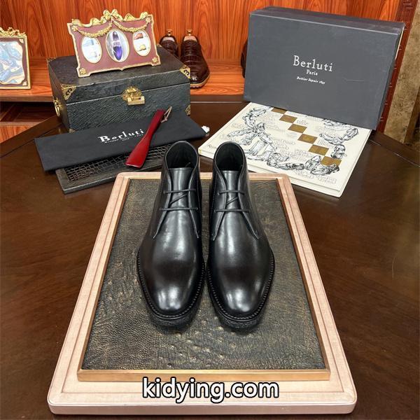 正統 レースアップ Berluti ベルルッティ コピー レザーシューズ 端正 クラシック-0