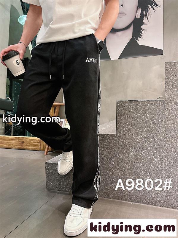 ジョガーパンツ AMIRI サイドラインデザイン テープ装飾 アミリ コピー ストリート系 軽量素材-2