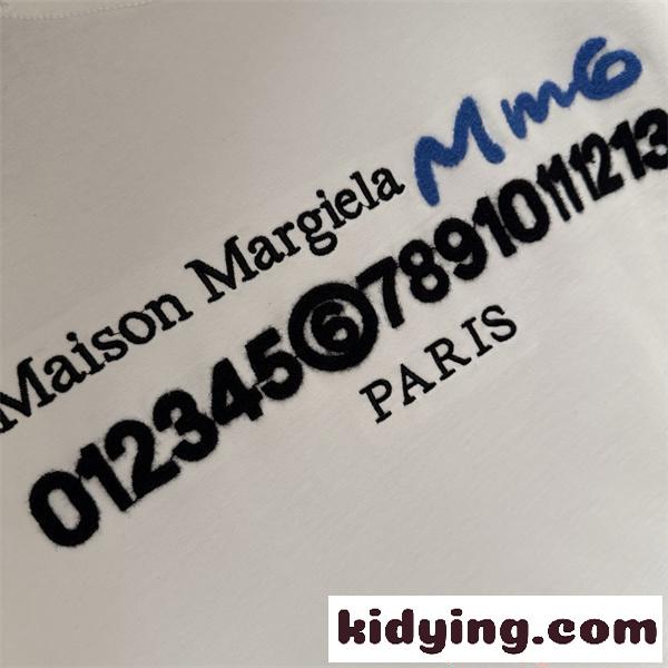 Maison Margiela メゾン マルジェラ 偽物 Tシャツ 半袖 オーバーサイズ ブラック コットン プレミアム-7