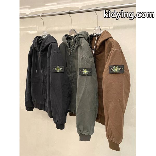 秋冬 厚手コットン ダークカラー  防寒 フーデッド STONE ISLAND ストーンアイランド コピー ジャケット-1