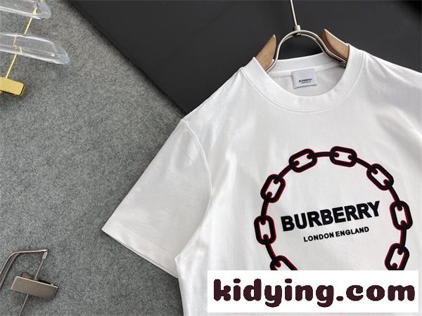 BURBERRY バーバリー コピー 注目沸騰 ホワイト  ストリート 半袖Tシャツ プレミアム おすすめ-1