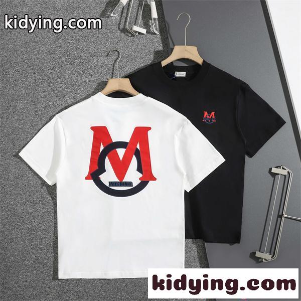 MONCLER モンクレール コピー 人気爆発！今季トレンド Tシャツ メンズ 半袖 プリント ストリート-0