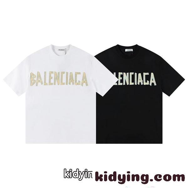 BALENCIAGA アーバンストリート ロゴTシャツ ホワイト バレンシアガ 偽物 半袖 大人カジュアル-2
