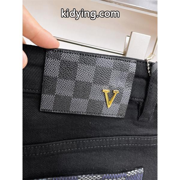 2025秋冬限定 チェックポケットデザイン Louis Vuitton ルイヴィトン スーパーコピー デニムパンツ-4