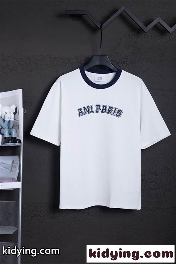 AMI PARIS 2026春夏コレクションアミ パリス tシャツコピー綿100% ゆったりシルエット-1