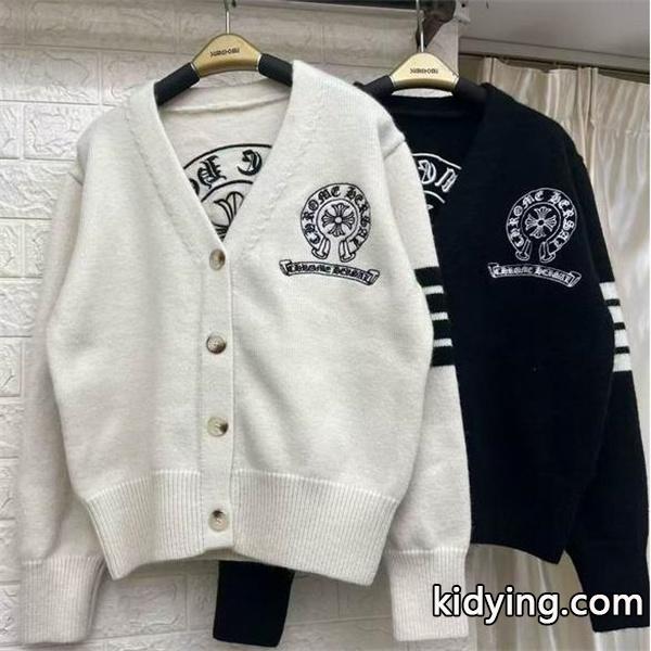 CHROME HEARTS クロムハーツ コピー 2025秋冬 上質 ホワイト＆ブラック カーディガン 大人カジュアル 高級-0