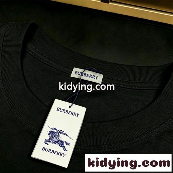 2026人気 BURBERRY バーバリー コピー 半袖Tシャツ クレストリース 月桂樹グラフィック リボンロゴ 爽やか映え 注目セレクト-2
