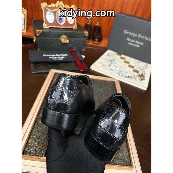 Berluti ベルルッティ コピー 高級感 艶感 クロコ型押し 2026新作 シューズ-5