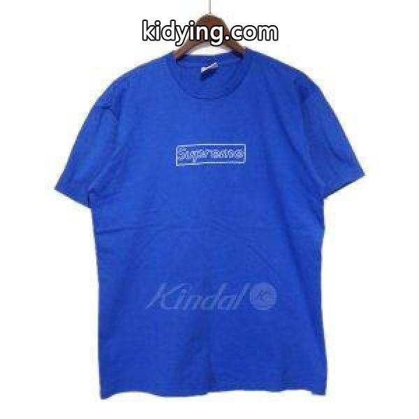 SUPREME 2011SS 「Kaws Box Logo Tee」 チョークボックスロゴTシャツ ブルー サイズ:M (栄店) 180815 :8032000080302:カインドオル - 通販ショッピング-0
