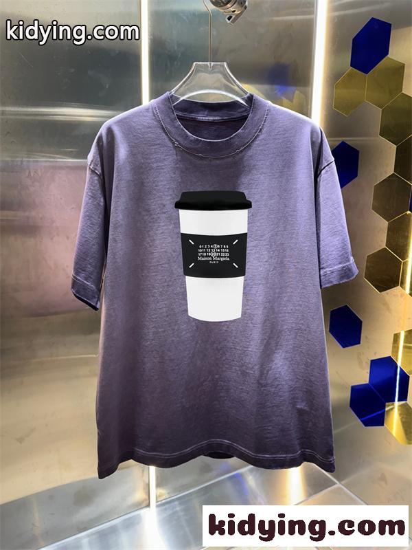 半袖Tシャツ ヴィンテージ調 個性プリント 夏 Maison Margiela メゾン マルジェラ コピー-1